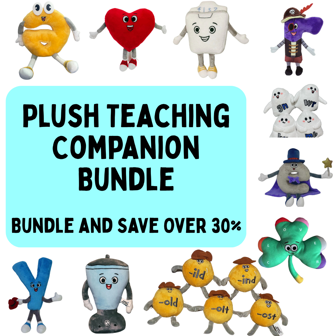 Phonics Read-Alouds Plush Teaching Companion Bundle