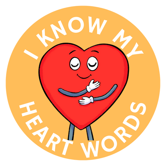 I Know My Heart Words Sticker Sheet (12 per sheet)