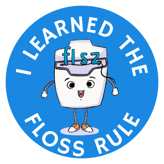 I Learned the FLOSS Rule Sticker Sheet (12 per sheet)