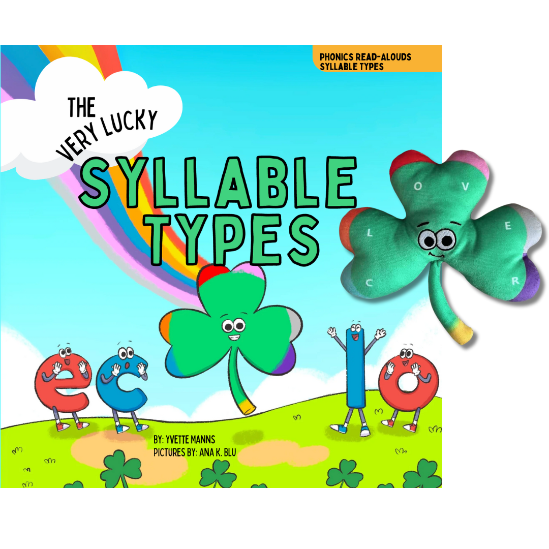 The Very Lucky Syllable Types Book & Mini-Plush Bundle