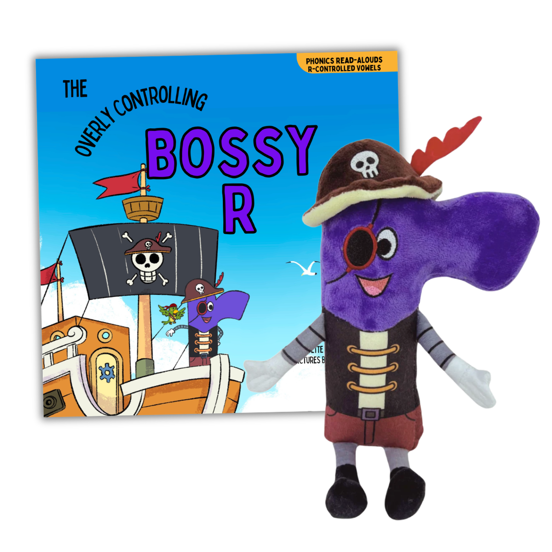 Bossy R Book and Plushie Bundle