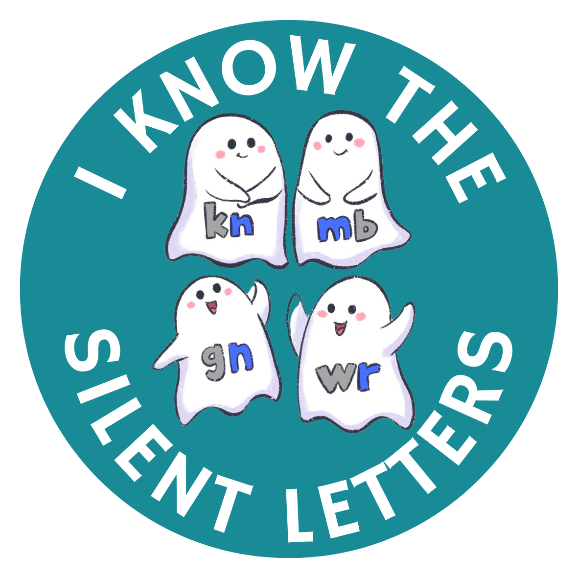 I Know the Silent Letters Sticker Sheet (12 per sheet)