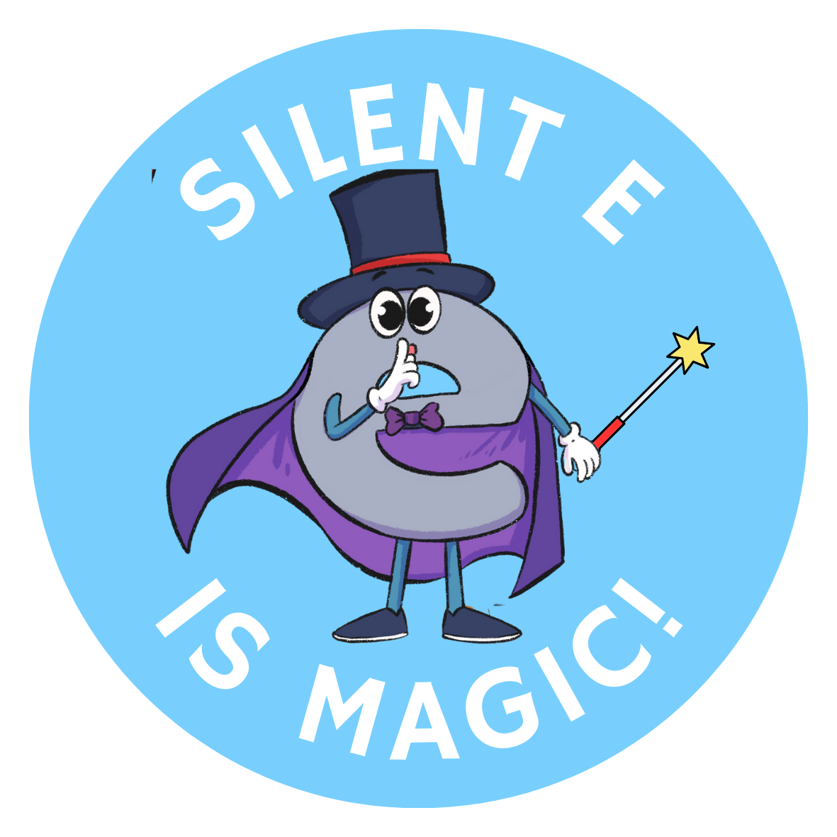 Silent E is Magic Sticker Sheet (12 per sheet)