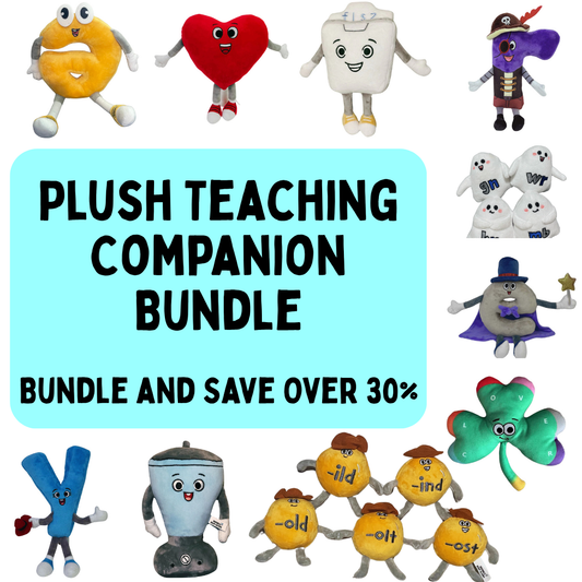 Phonics Read-Alouds Plush Teaching Companion Bundle