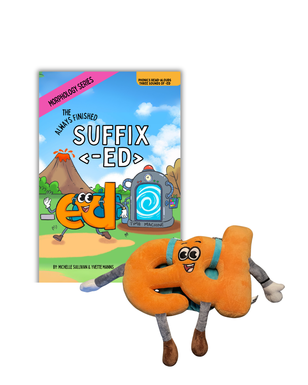 Suffix <-ed> Book and Plushie Bundle