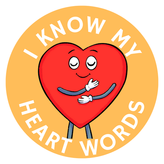 I Know My Heart Words Sticker Sheet (15 per sheet)