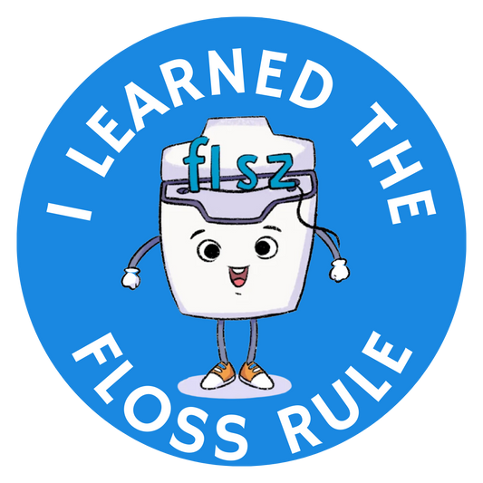 I Learned the FLOSS Rule Sticker Sheet (15 per sheet)