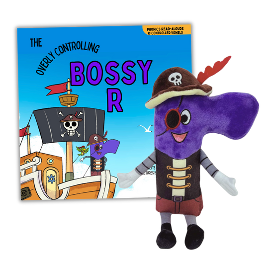 Bossy R Book and Plushie Bundle