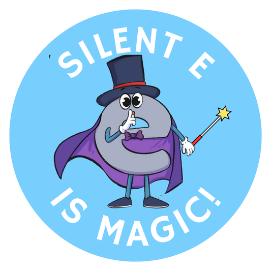 Silent E is Magic Sticker Sheet (15 per sheet)